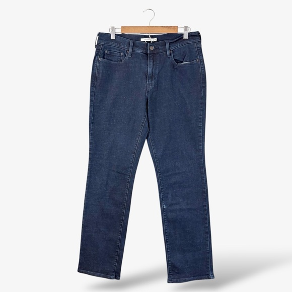 Levi’s 505 Straight Dark Wash Jeans Size 30 (W30 L32) - Picture 1 of 11